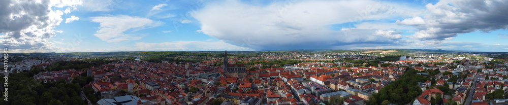 Regensburg, Deutschland: Panoramaansicht der Stadt