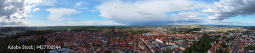 Regensburg, Deutschland: Panoramaansicht der Stadt