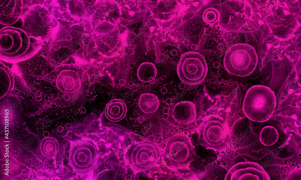 Pink microscopy universe banner with space effect. Purple alcohol ink abstract background. X-ray alcohol ink. Pink microscopy universe banner with space effect. Purple alcohol ink abstract background. X-ray alcohol ink.