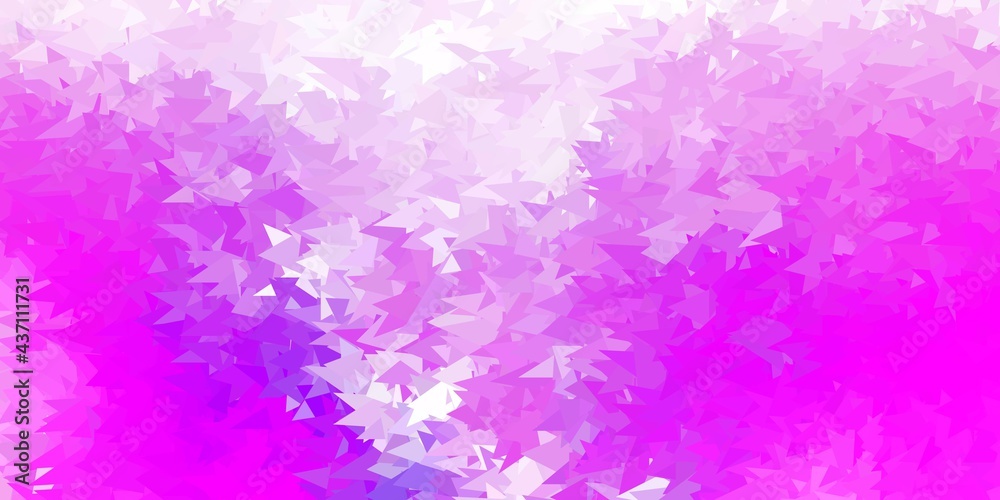 Light purple vector polygonal pattern.