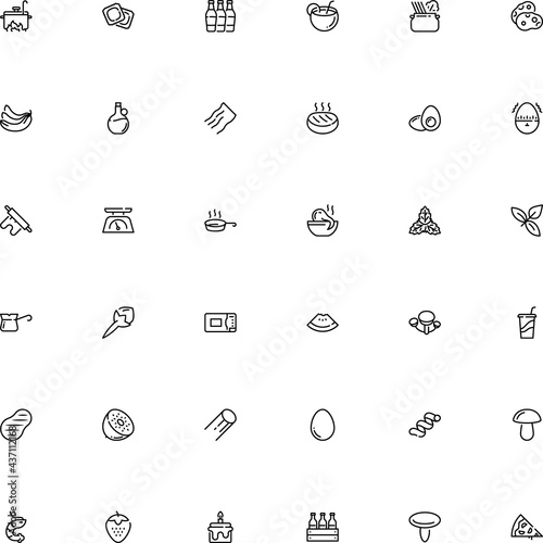 icon vector icon set such as: kilogram, ocean, coconut, japanese, bird, aromatic, roller, watermelon, roast, fire, cola, parasitic, casserole, sliced, electric, steak, effect, weigh