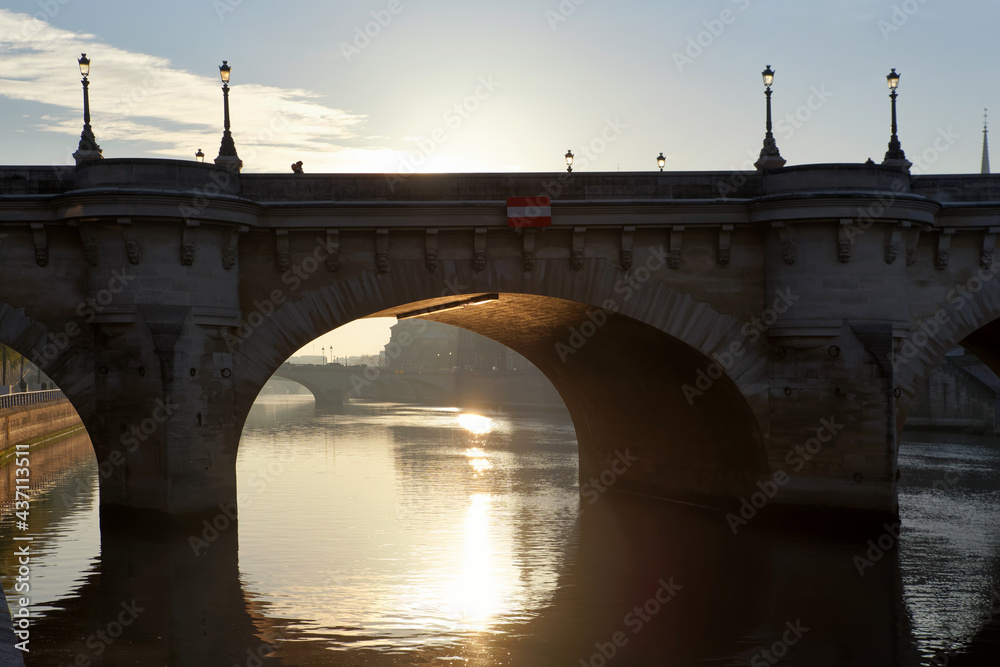 Pont Neuf bridge sunrise in Paris