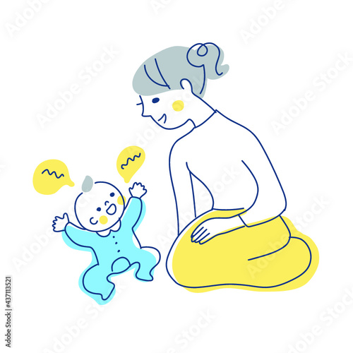 赤ちゃんとママ
