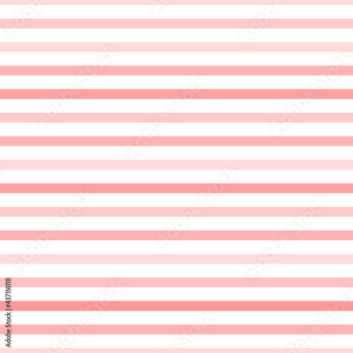 Vector seamless horizontal stripes pattern. Simple design for fabric, wrapping, wallpaper, textile.