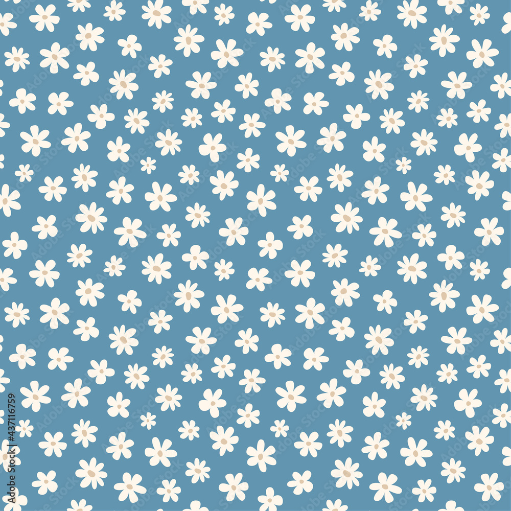 A seamless floral pattern. Light cute children's background. Summer beautiful print. A seamless floral pattern. Light cute children's background. Summer beautiful print.