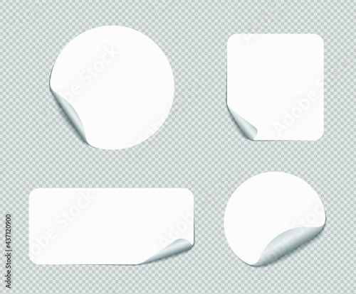 Realistic sticky notes isolated with real shadow. Square sticky paper reminders with shadows, paper page