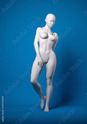 Pose reference for photographers - 3d render