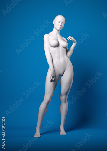 Pose reference for photographers - 3d render