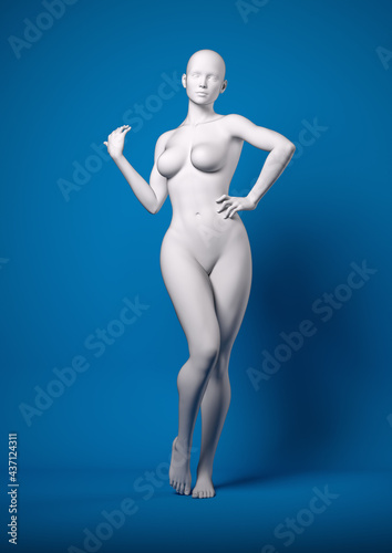 Pose reference for photographers - 3d render