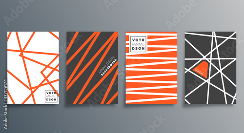 Linear minimalist design for cards, posters, flyers, brochure cover, background, wallpaper, typography, or other printing products. Vector illustration