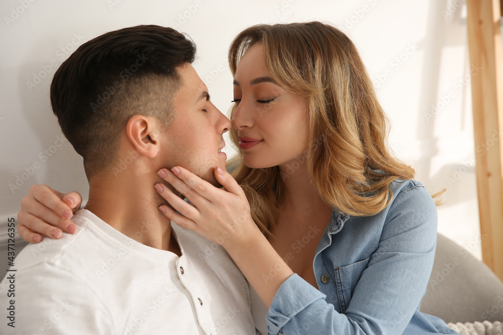 Lovely couple enjoying time together at home Lovely couple enjoying time together at home