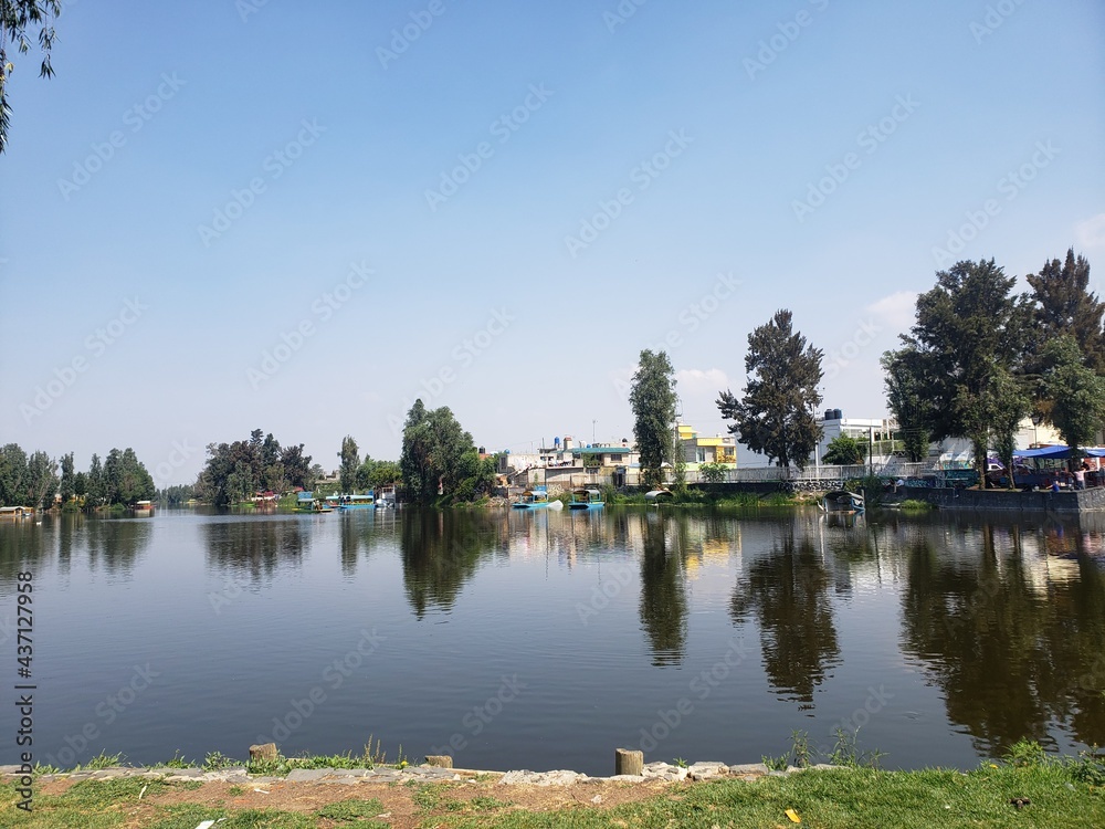 Fototapeta premium Canales de tlahuac 