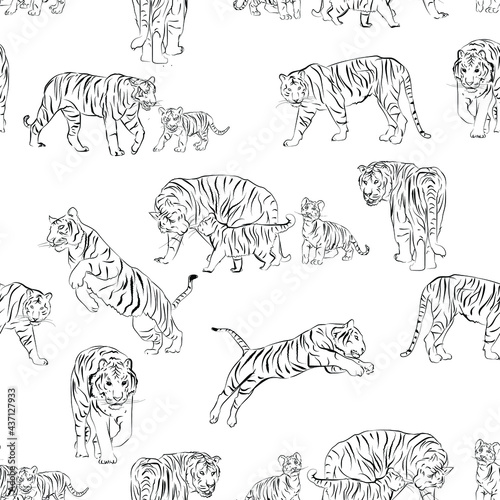 texture pattern tigers  hand drawing  texture