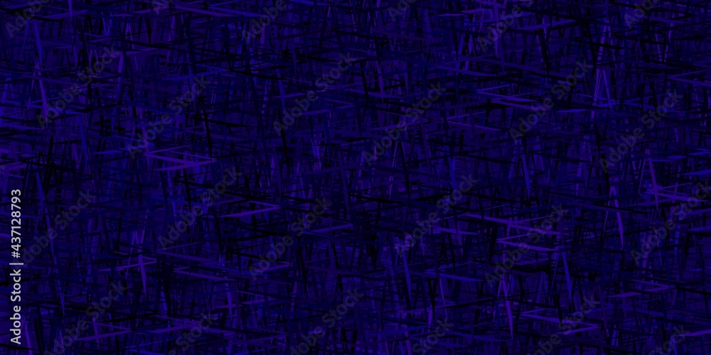 Dark Purple vector template with repeated sticks. Dark Purple vector template with repeated sticks.