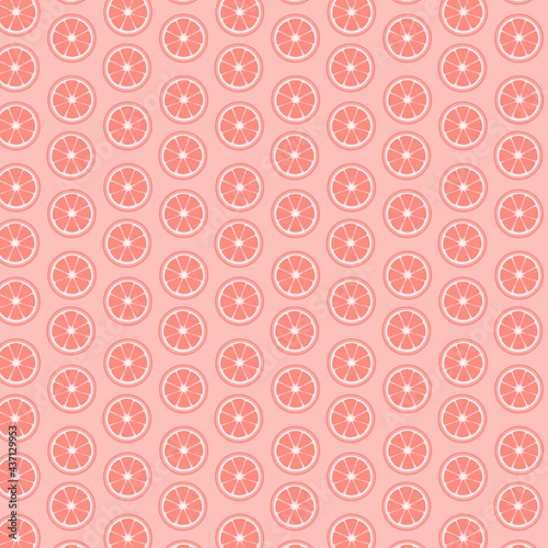 Motif harmonieux d'oranges et de feuilles. Illustration vectorielle texture.