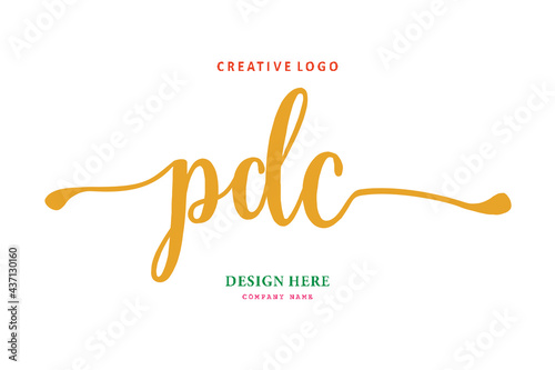 PDC lettering logo is simple, easy to understand and authoritative