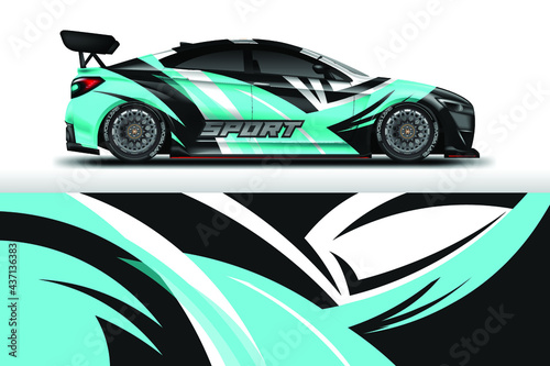 Car Wrap Design Vector Livery For Vehicle