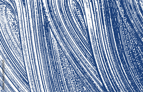 Grunge texture. Distress indigo rough trace. Ecsta
