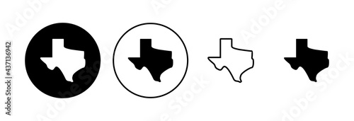 Texas icon set. texas sign symbol