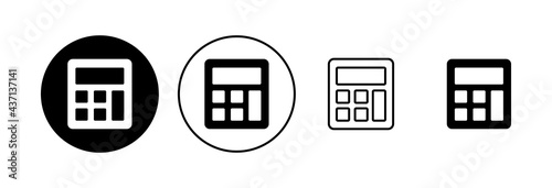 Calculator icon set. Accounting calculator icon. calculator vector