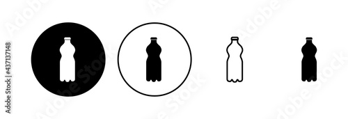 Bottle icon set. bottle vector icon
