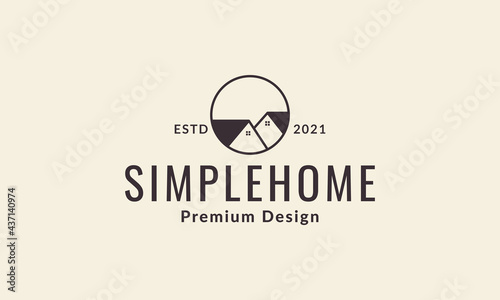 home neighbor simple logo vector symbol icon design graphic illustration