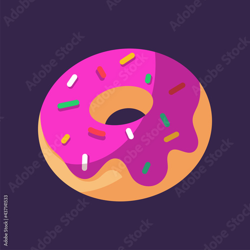 Isolated donut icon Bakery product