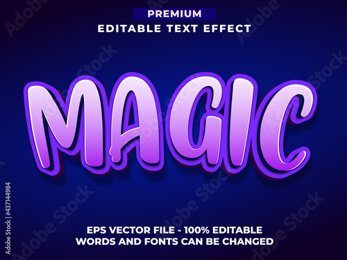 Magic Editable Text Effect Font Style
