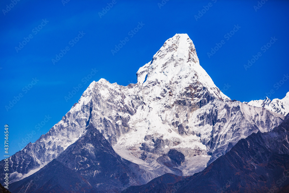 Ama Dablam mountain view. Nepal