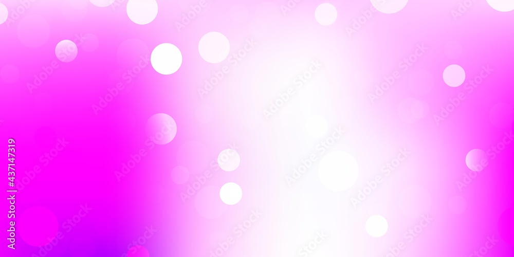 Light pink vector template with abstract forms.