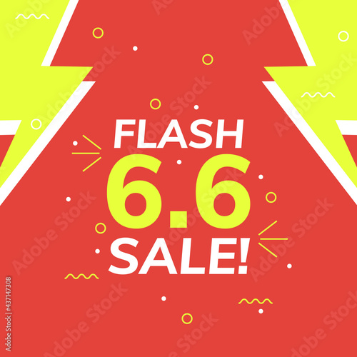 6.6 Sale Banner for your social media