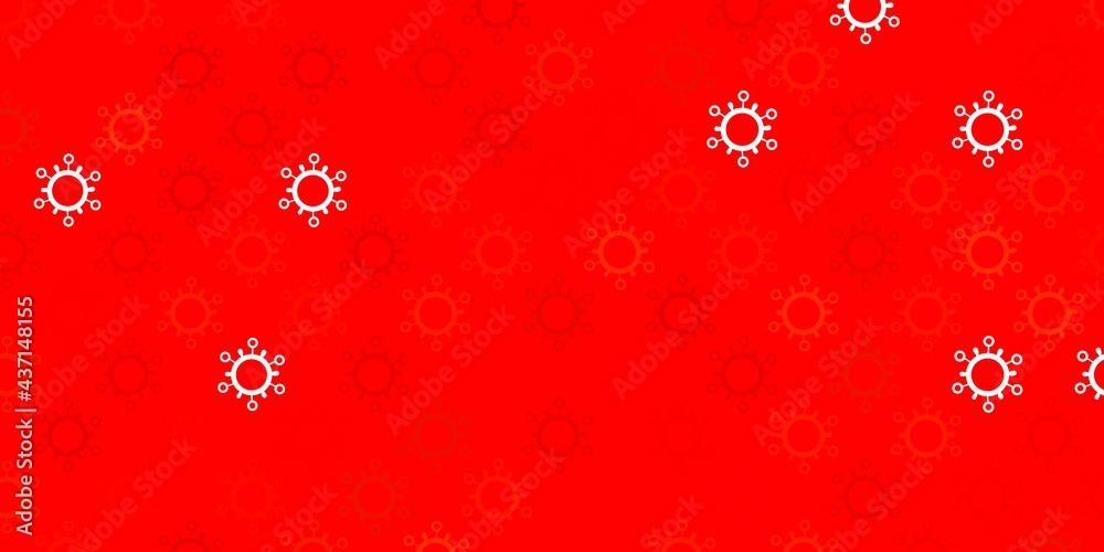 Dark green, yellow vector texture with disease symbols. Dark green, yellow vector texture with disease symbols.