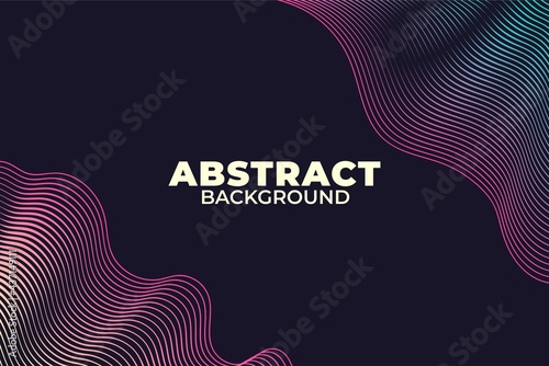 Abstract waves lines backgound with gradient texture pattern for your ideas template background vector