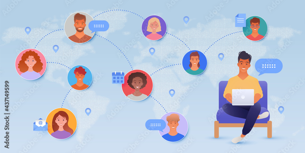 Chat with people around the world