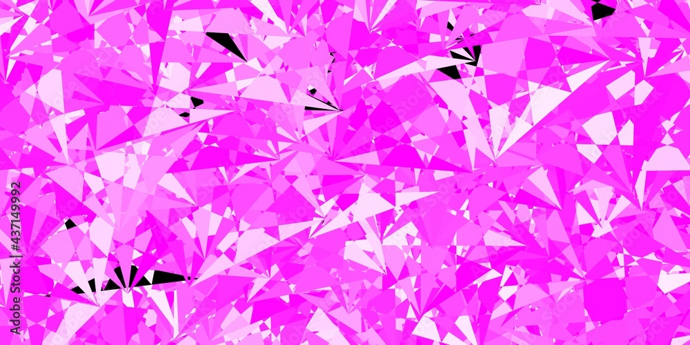Dark Pink vector pattern with polygonal shapes. Dark Pink vector pattern with polygonal shapes.