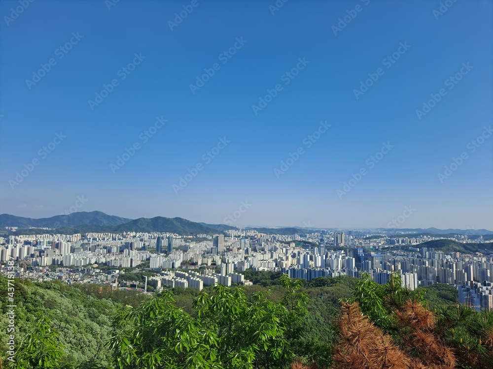korean mountain view