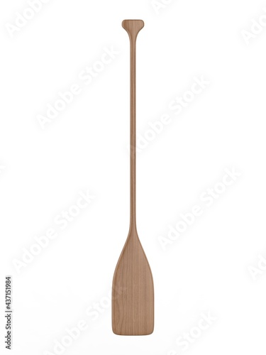 Fototapeta Naklejka Na Ścianę i Meble -  Canoeing Kayaking Paddle Mockup, 3d render illustration.