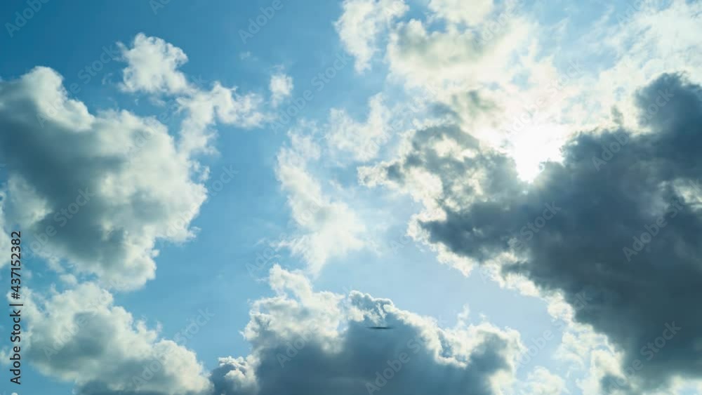 4K・青空・雲・タイムラプス