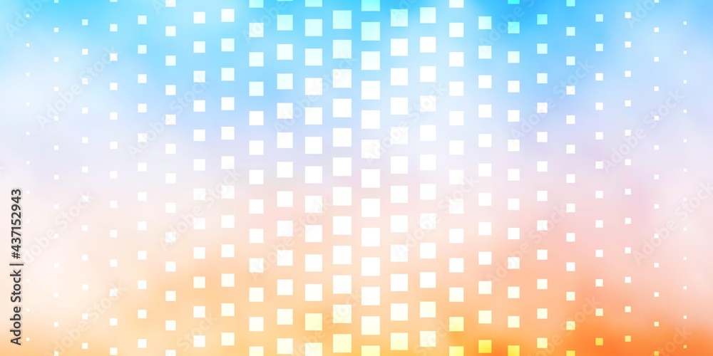 Light Blue, Yellow vector layout with lines, rectangles.