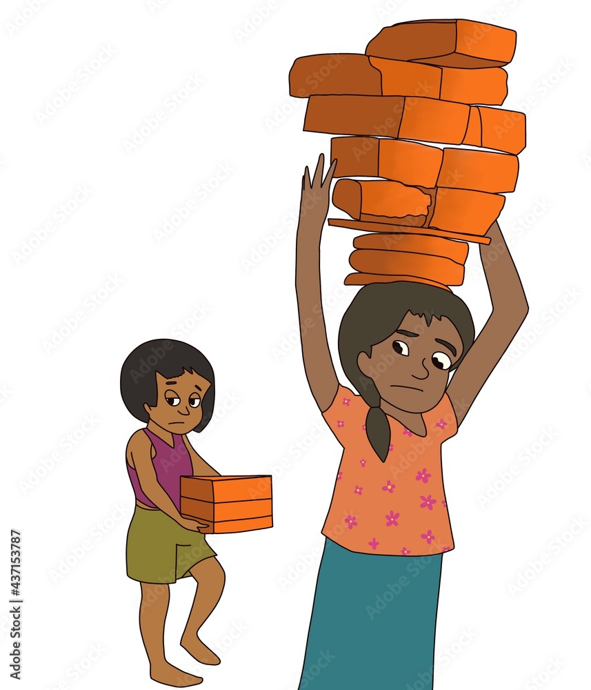 World Day Against Child Labour Stock Illustration | Adobe Stock