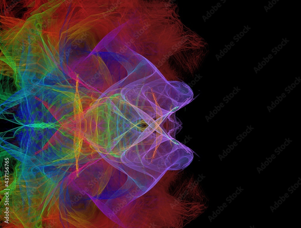 Obraz premium Imaginatory fractal background generated Image