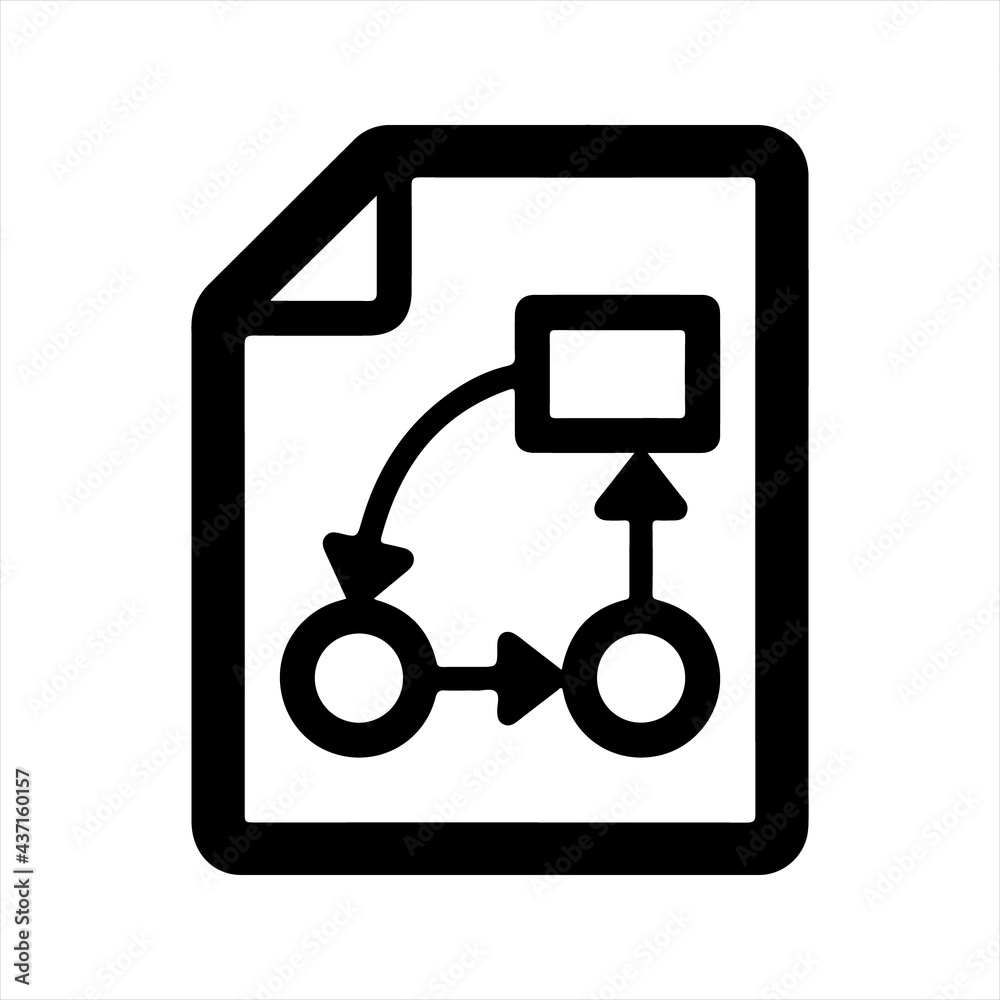 Strategic planning icon, vector and glyph Strategic planning icon, vector and glyph