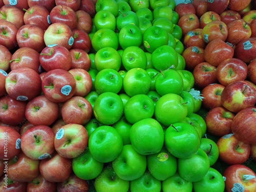 A wide variety of fresh and colorful apples A wide variety of fresh and colorful apples