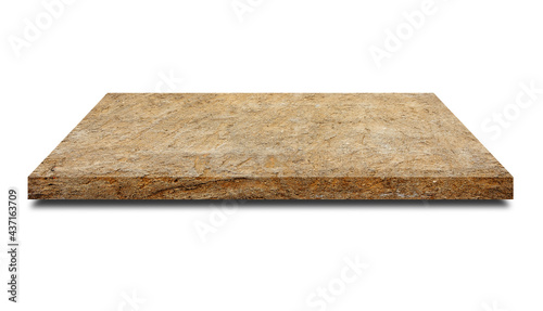 Empty space of Side view brown ground rough grunge background.  Clipping path 
