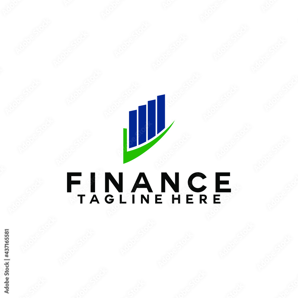 Finance logo template vector. Accounting logo concept.