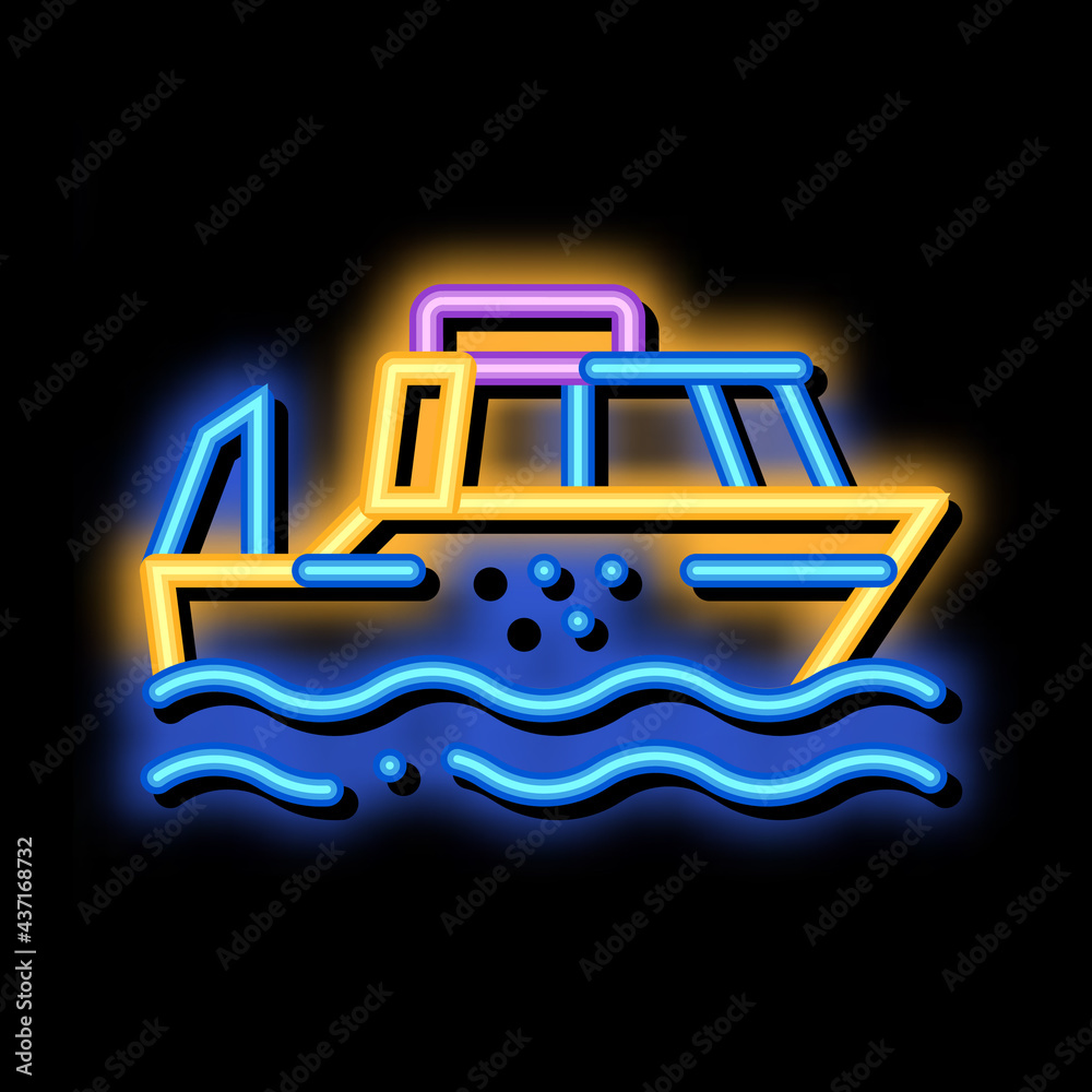 Public Transport Water Taxi neon light sign vector. Glowing bright icon transparent symbol illustration Public Transport Water Taxi neon light sign vector. Glowing bright icon transparent symbol illustration
