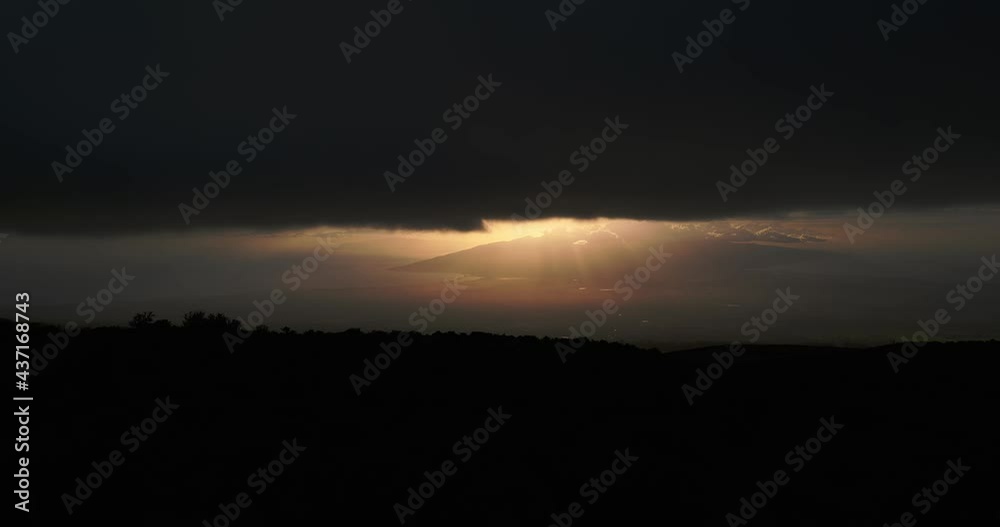 Time lapse of sunset on Maui volcano Time lapse of sunset on Maui volcano
