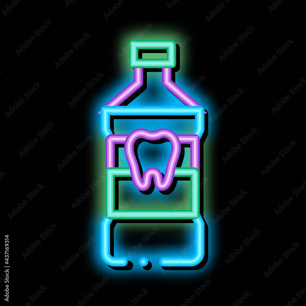 Stomatology Dentist Tooth Wash neon light sign vector. Glowing bright icon transparent symbol illustration Stomatology Dentist Tooth Wash neon light sign vector. Glowing bright icon transparent symbol illustration