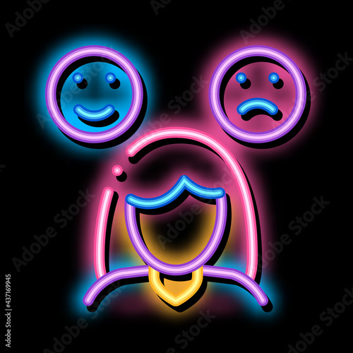 Sleepiness Symptomp Of Pregnancy neon light sign vector. Glowing bright icon transparent symbol illustration