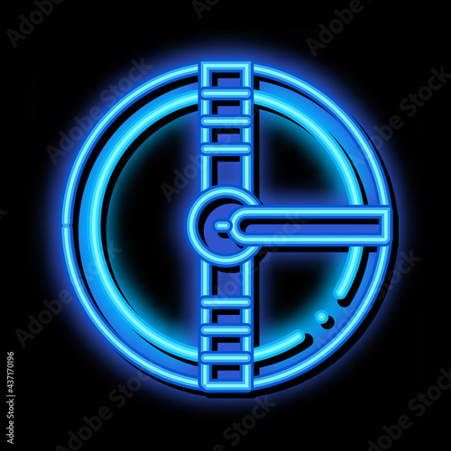 Water Treatment Industrial Building neon light sign vector. Glowing bright icon transparent symbol illustration photo